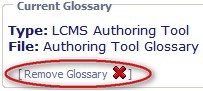 Remove Glossary